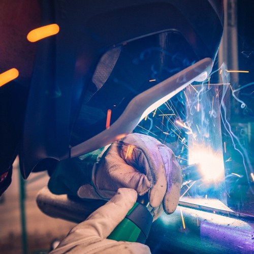 image of a welder