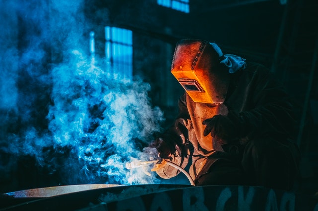 image of a welder