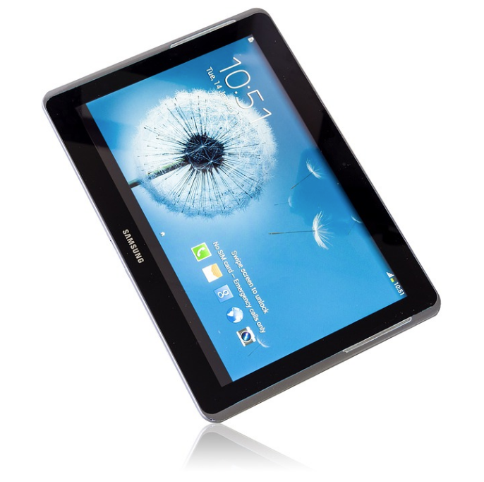 image of a samsung galaxy tablet device
