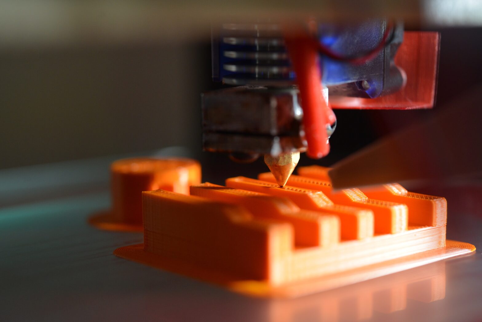 An image of a 3D Printer working